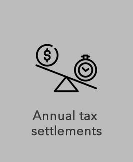 Annual tax settlements
