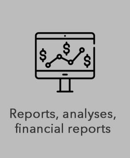 Reports, analyses, financial reports